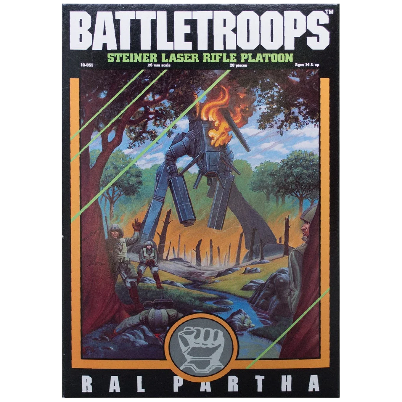 BattleTroops: Steiner Laser Rifle Platoon (Custom Painted) (Assembled)