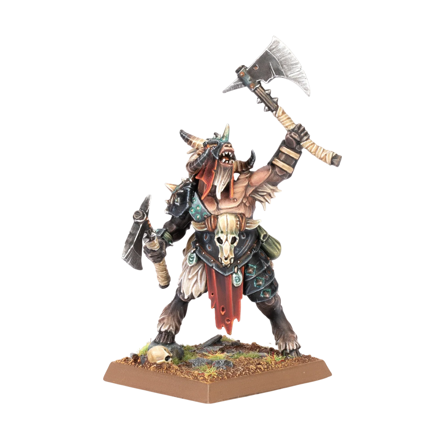 Beastman Chieftain (Custom Painted) (Assembled) from Warhammer: The Old World