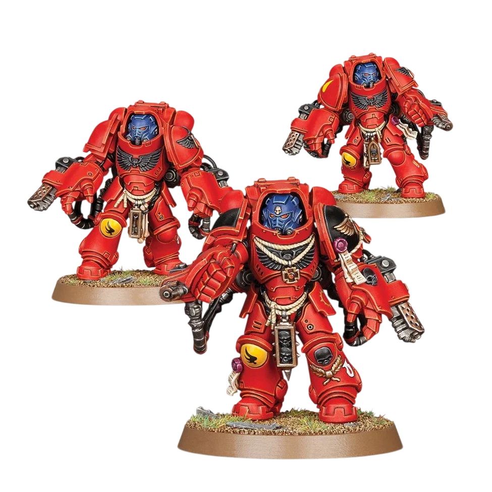 Blood Angels Primaris Aggressors (Custom Painted) (Assembled)