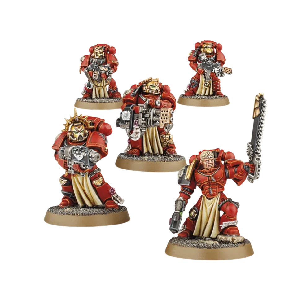Blood Angels Sternguard Veteran Squad (Unpainted) (Assembled)