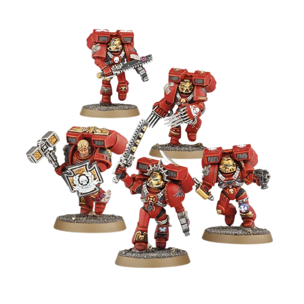 Blood Angels Vanguard Veteran Squad (Unpainted) (Assembled)