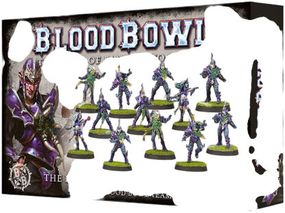 Blood Bowl: Dark Elf Team - The Naggaroth Nightmares (Unpainted) (New on Sprue)