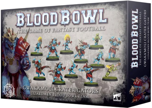 Blood Bowl: Lizardmen Team - Gwaka'Moli Crater Gators (Unpainted) (New in Box)