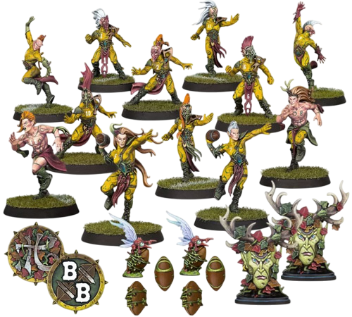 Blood Bowl: Wood Elf Team - The Athelorn Avengers (Unpainted) (New in Box/Sprue)