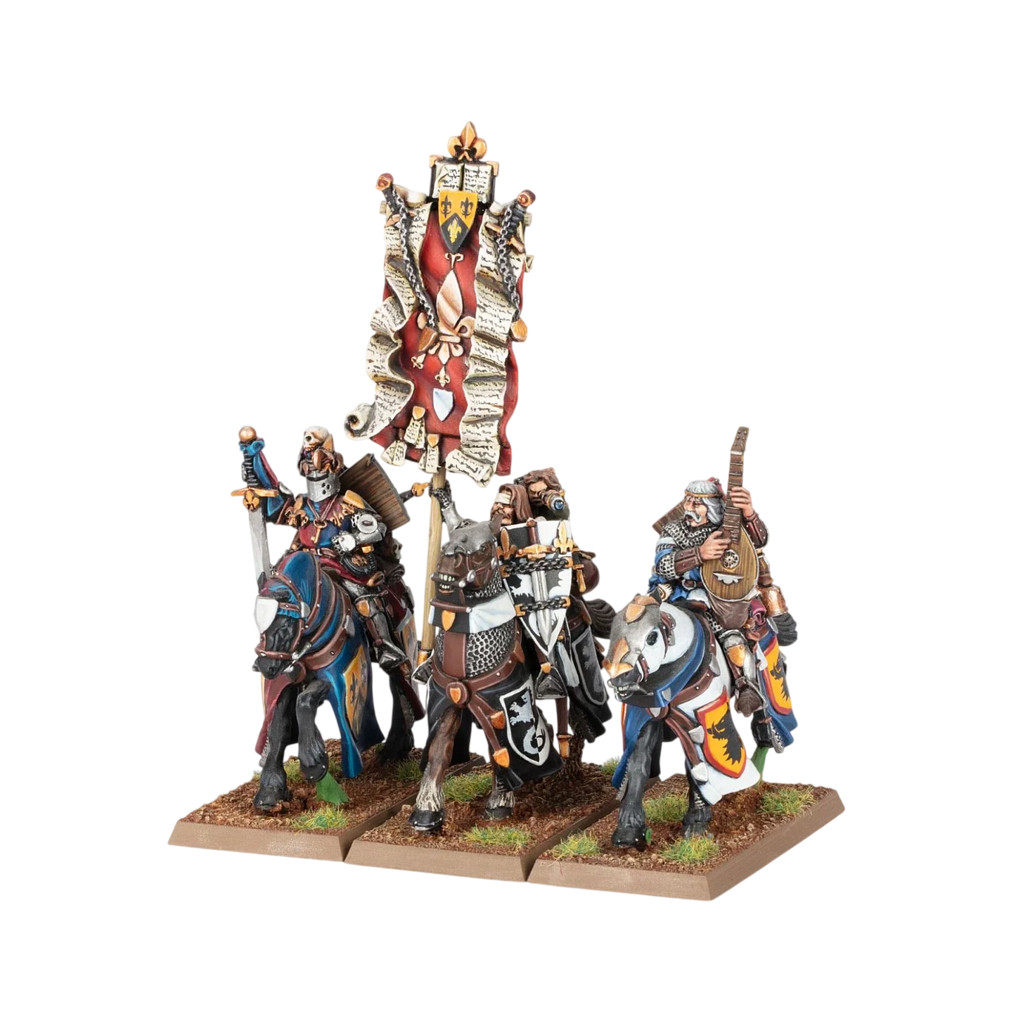 Bretonnian Questing Knights (Custom Painted) (Assembled)
