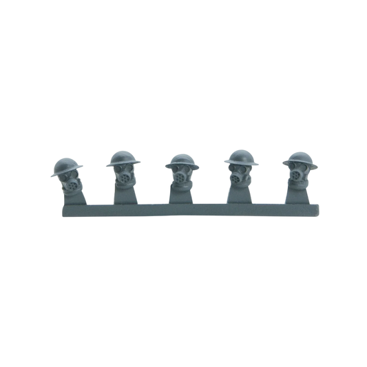 British Armoured Infantry Gas mask helmet sprue (Unpainted) (Assembled)