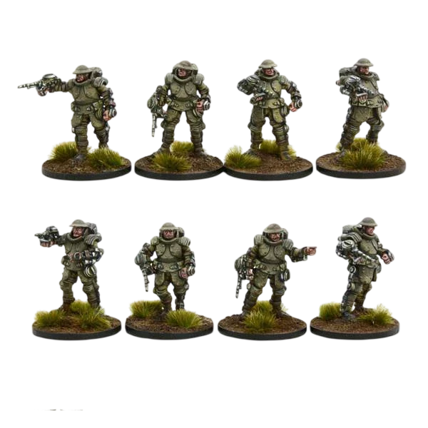 British Armoured Infantry Section (Unpainted) (Assembled)
