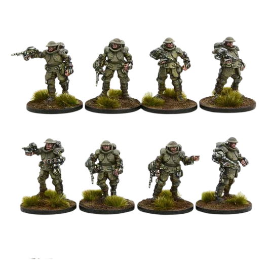 British Armoured Infantry Section (Custom Painted) (Assembled)