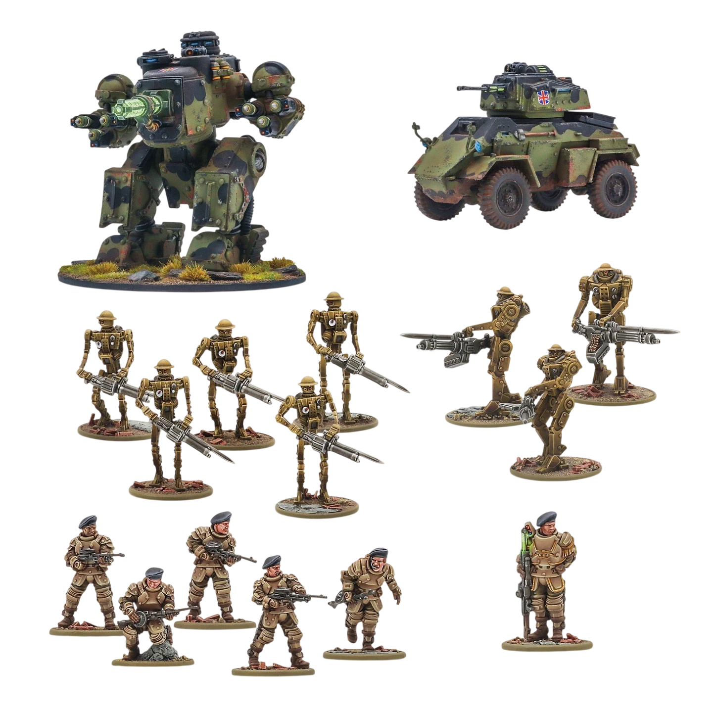 British Commonwealth Starter Army (Custom Painted) (Assembled)