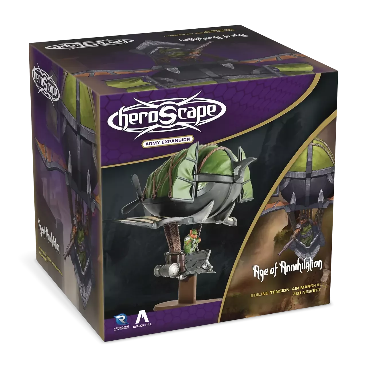 Air Marshall Zed Nesbitt New in Box Unpainted Miniature and Army Card From Heroscape Boiling Tension on Wargame Trader