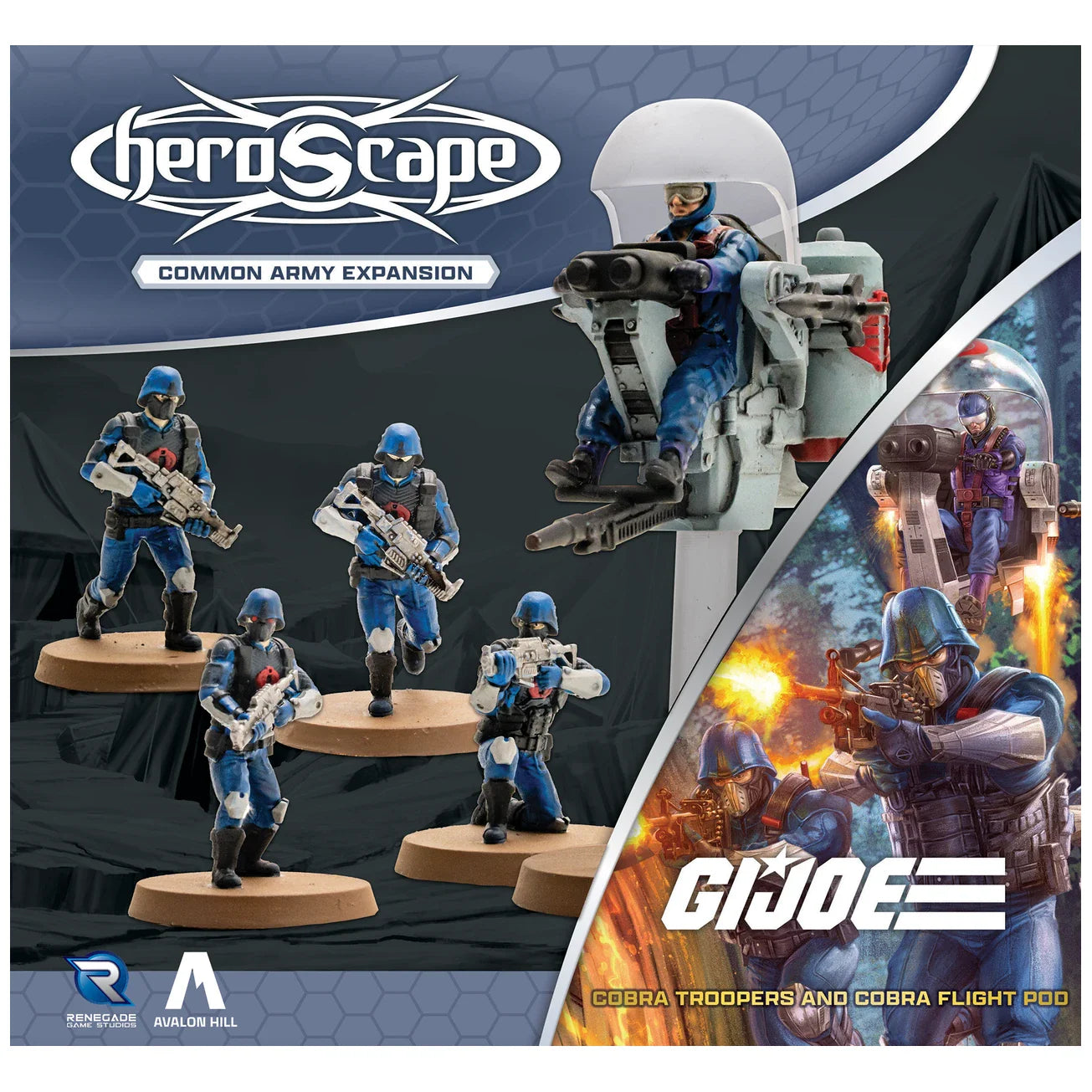 COBRA Troopers & COBRA Flight Pod Army Expansion (Unpainted) (New in Box)
