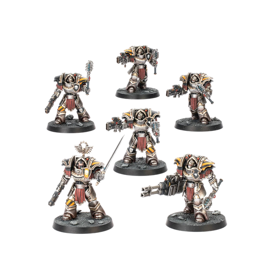 Cataphractii Terminators with Volkite Chargers (Custom Painted) (Assembled)