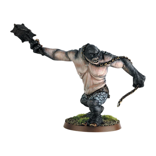 Cave Troll with Chain & Hammer (Unpainted) (Assembled)