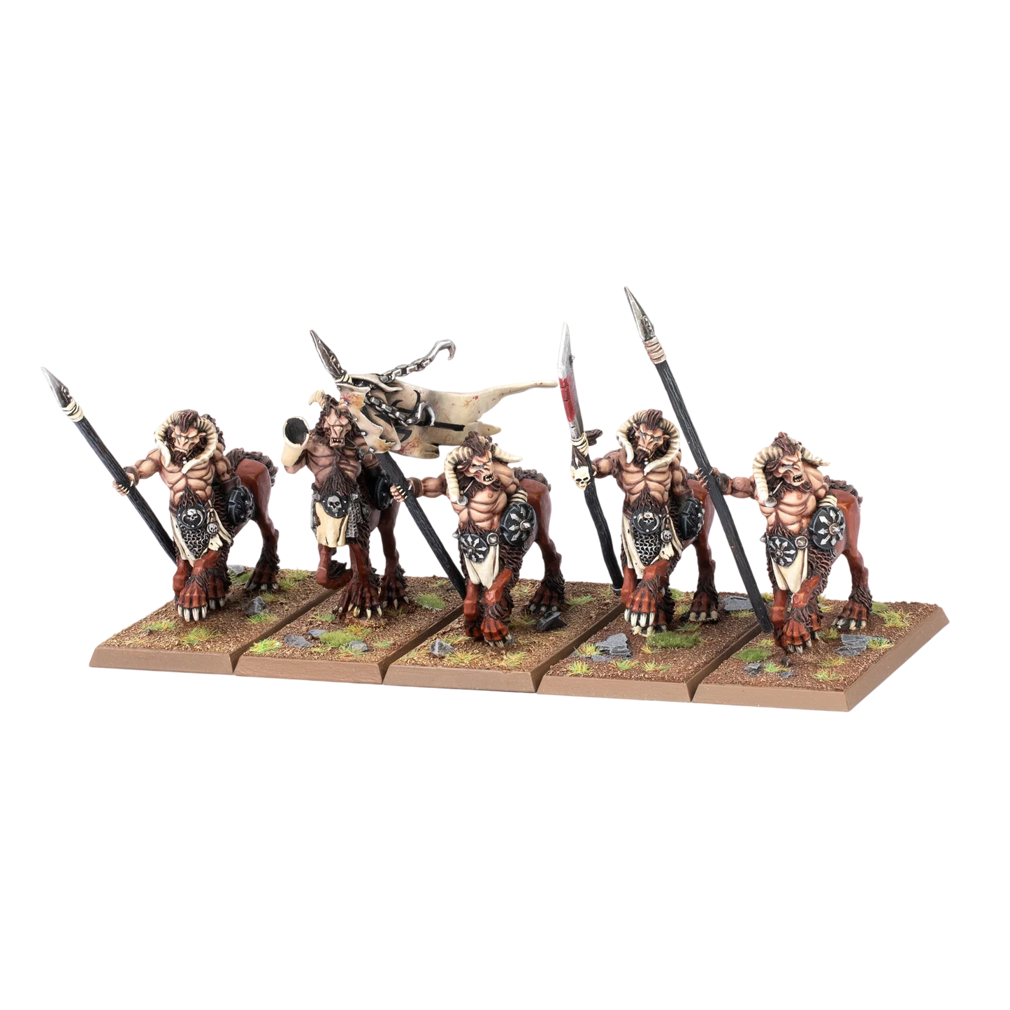 Centigor Herd (Unpainted) (Assembled) from Warhammer: The Old World