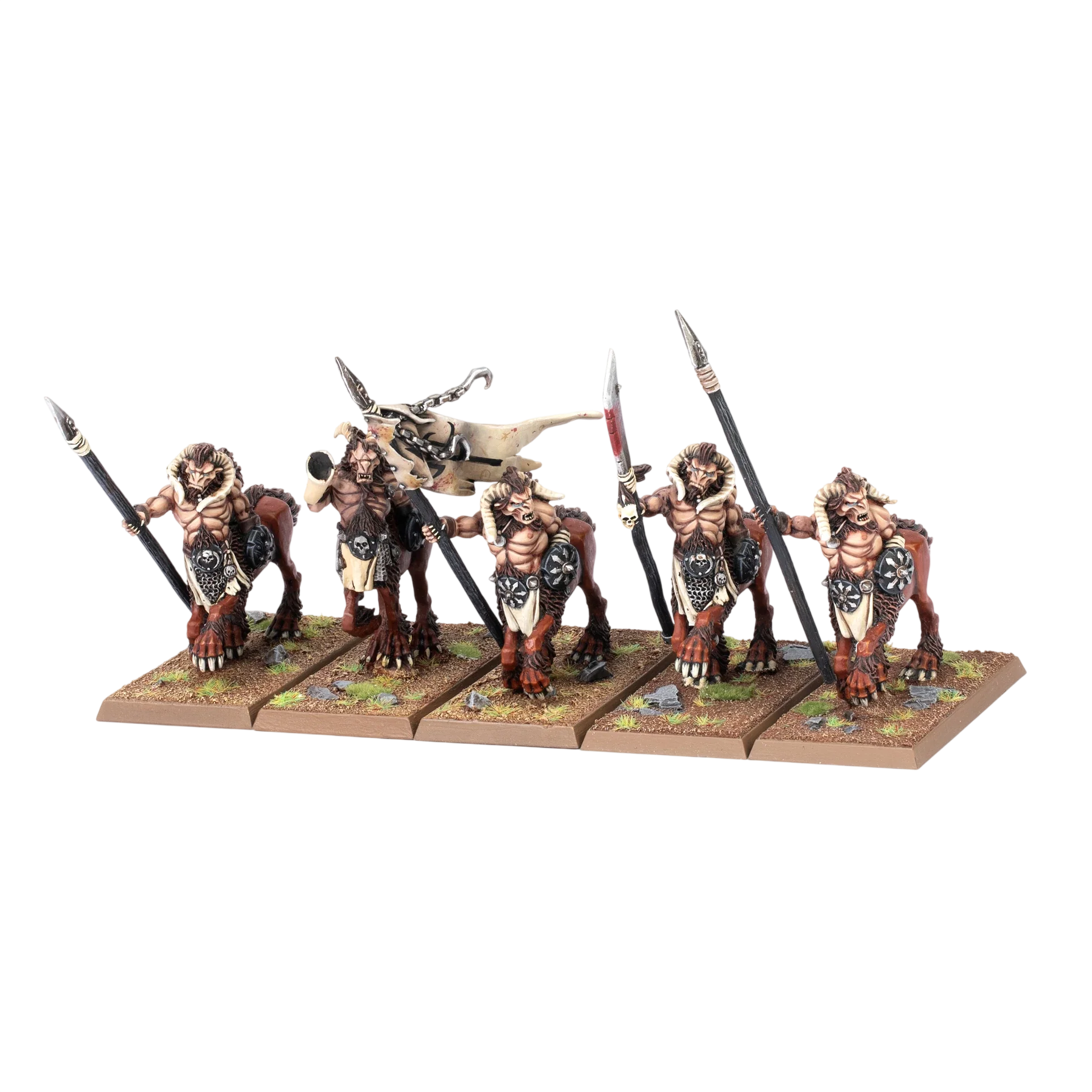 Centigor Herd (Custom Painted) (Assembled) from Warhammer: The Old World