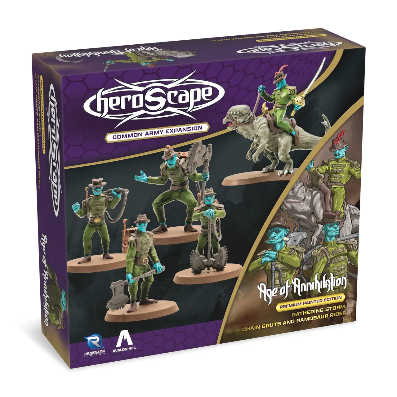 Chain Gruts and Ramosaur Rider Army Expansion (Prepainted) (New in Box)