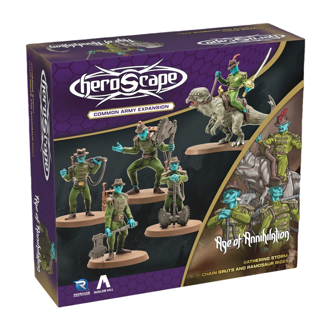 Chain Gruts and Ramosaur Rider Army Expansion (Unpainted) (New in Box)
