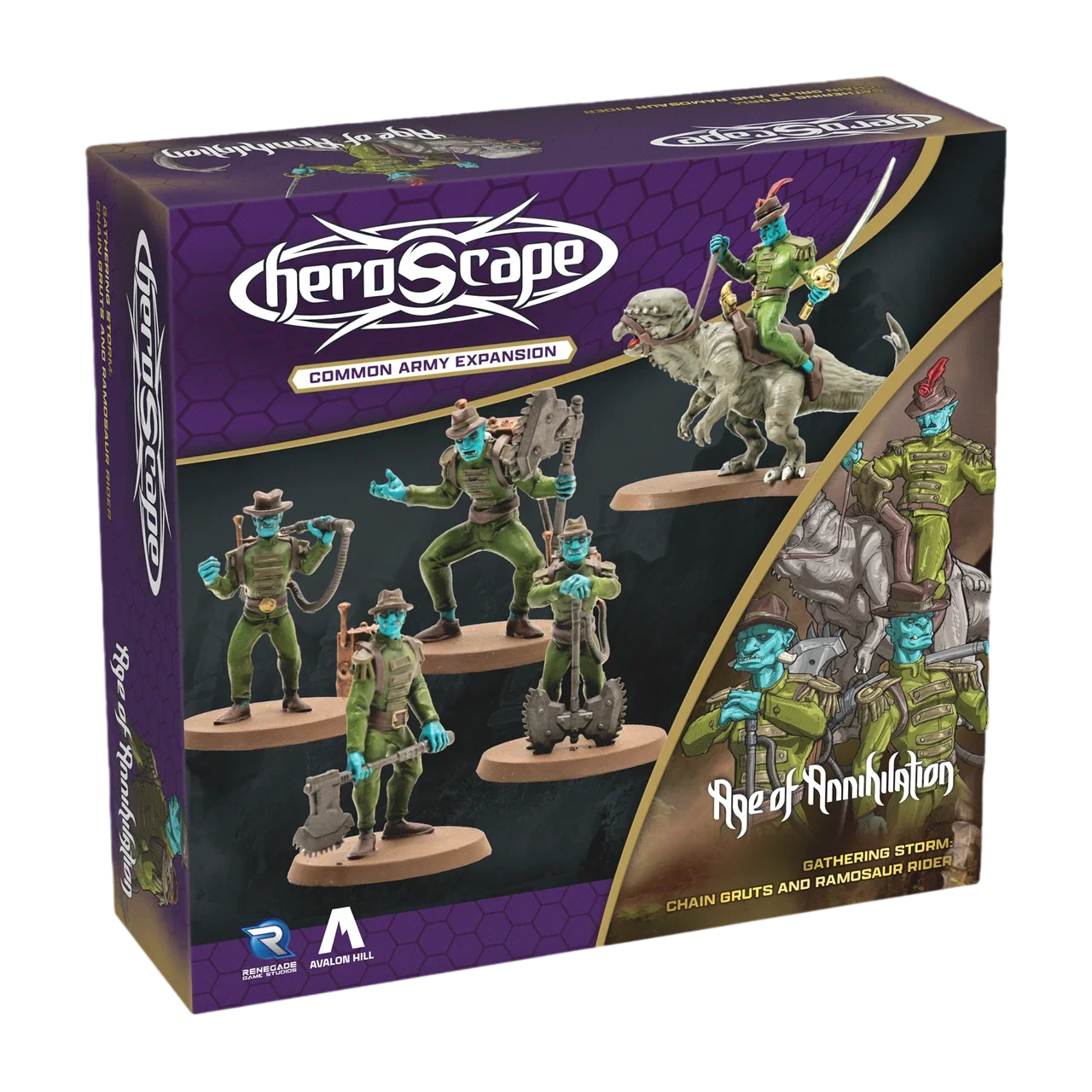 Chain Gruts and Ramosaur Rider Army Expansion (Unpainted) (New in Box)