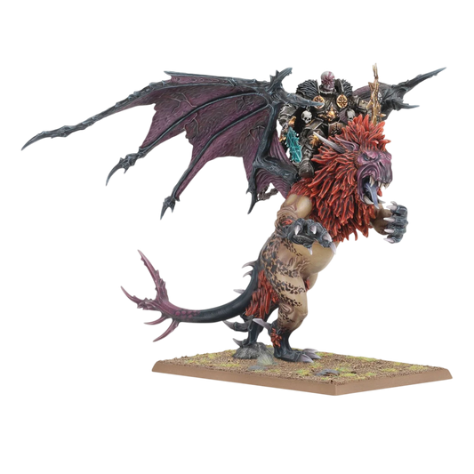 Chaos Lord on Manticore (Custom Painted) (Assembled)