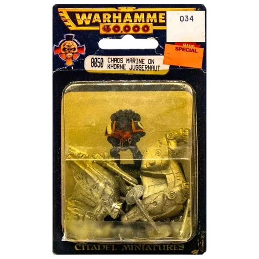 Chaos Marine on Khorne Juggernaut (New on Sprue)
