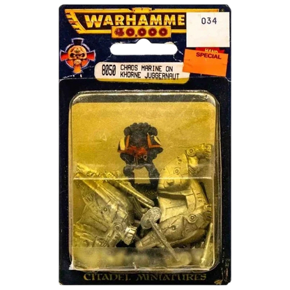 Chaos Marine on Khorne Juggernaut (New in Box)