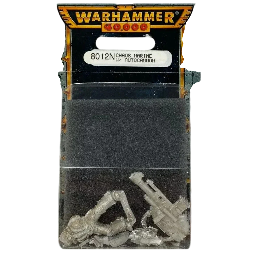 Chaos Marine with Autocannon (Custom Painted) (Assembled)