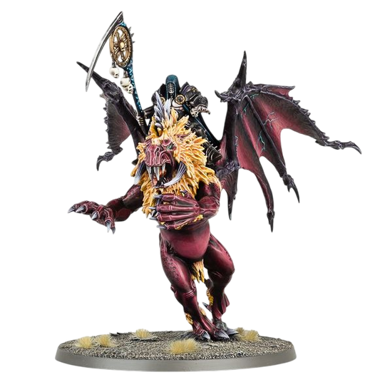 Chaos Sorcerer Lord on Manticore (Unpainted) (Assembled)