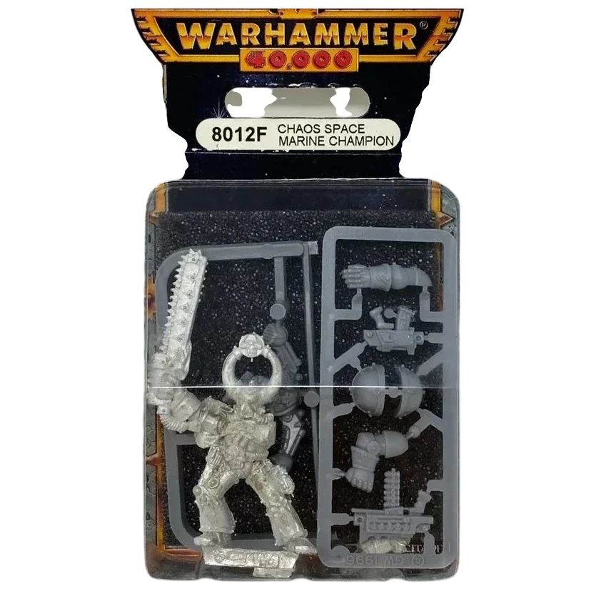 Chaos Space Marine Champion (1997) (Unpainted) (Assembled)