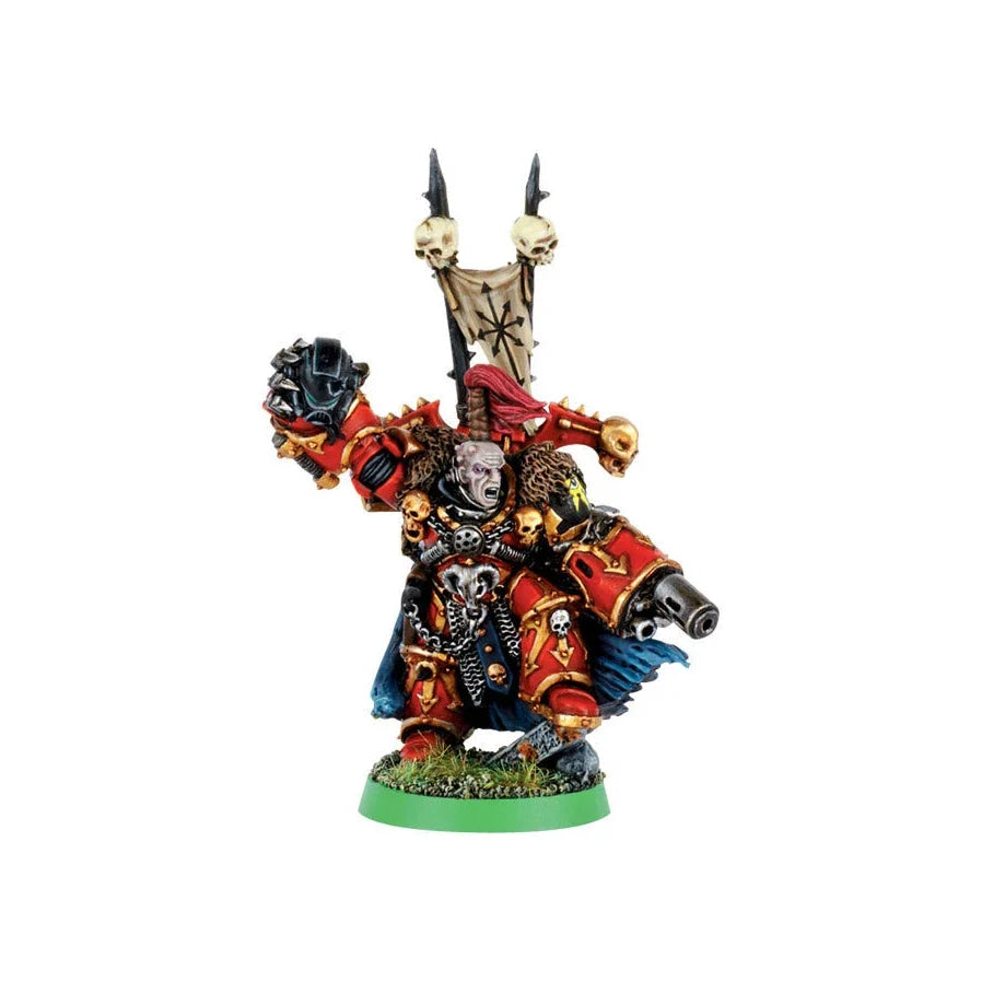 Chaos Space Marine Lord (2002) (Custom Painted) (Assembled)