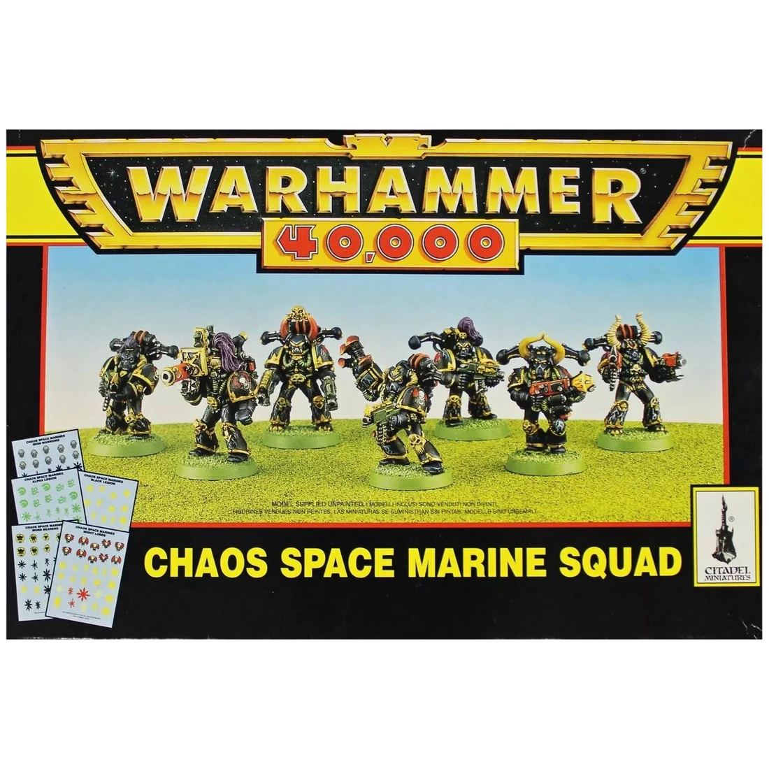Chaos Space Marine Squad (1997) (New on Sprue)