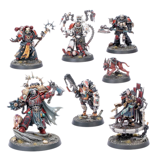 Chaos Space Marines: Huron Blackheart (Unpainted) (Assembled) from Warhammer 40k