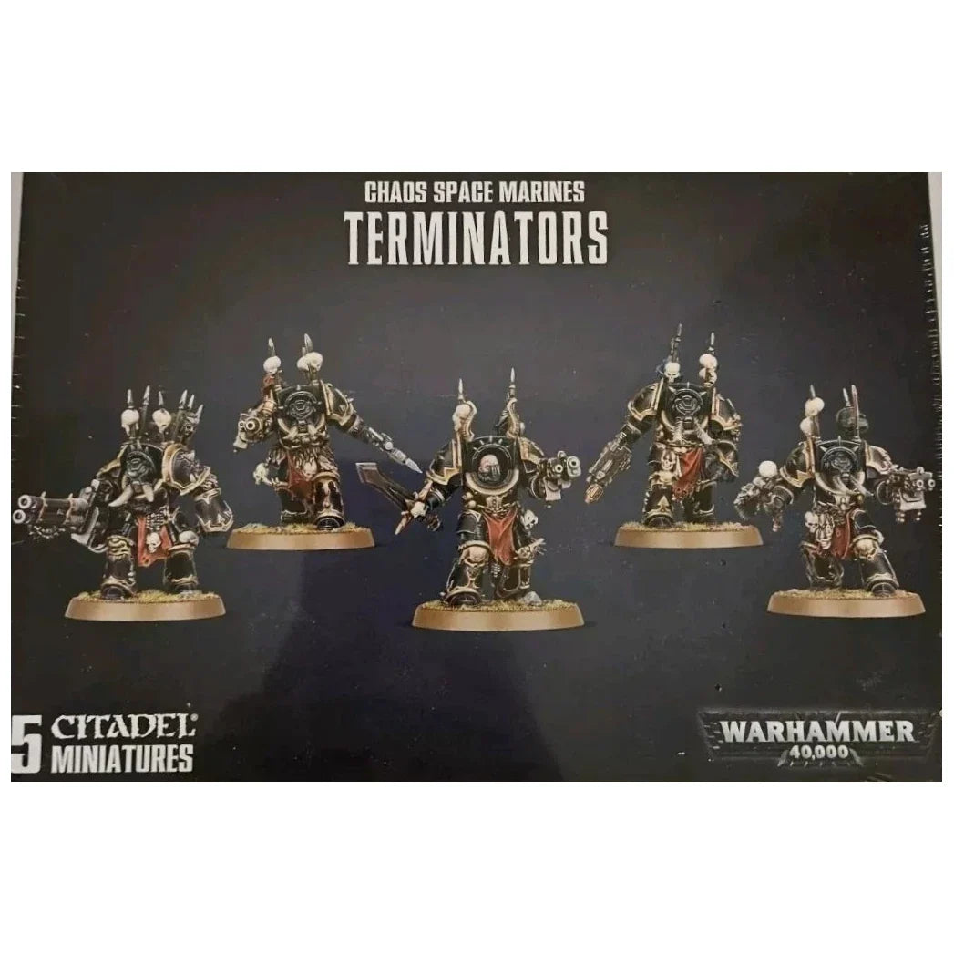 Chaos Space Marines Terminators (Unpainted) (Assembled)