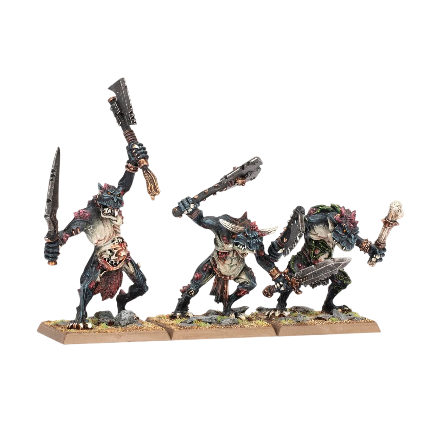 Chaos Trolls (Unpainted) (Assembled)
