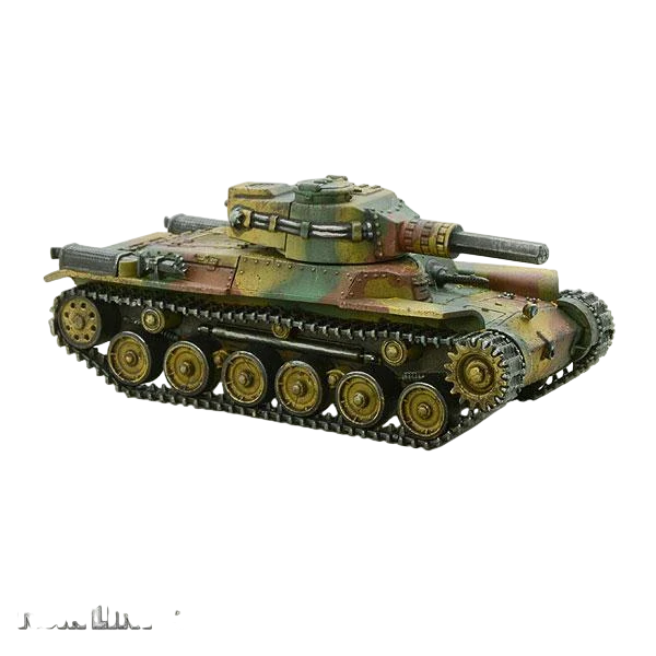 Chi-Ha medium tank with compression turret (Unpainted) (Assembled)