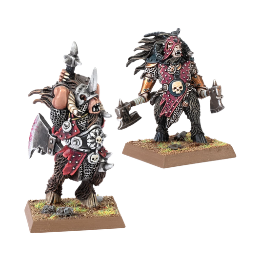 Classic Beastmen Chieftains (Unpainted) (Assembled) from Warhammer: The Old World