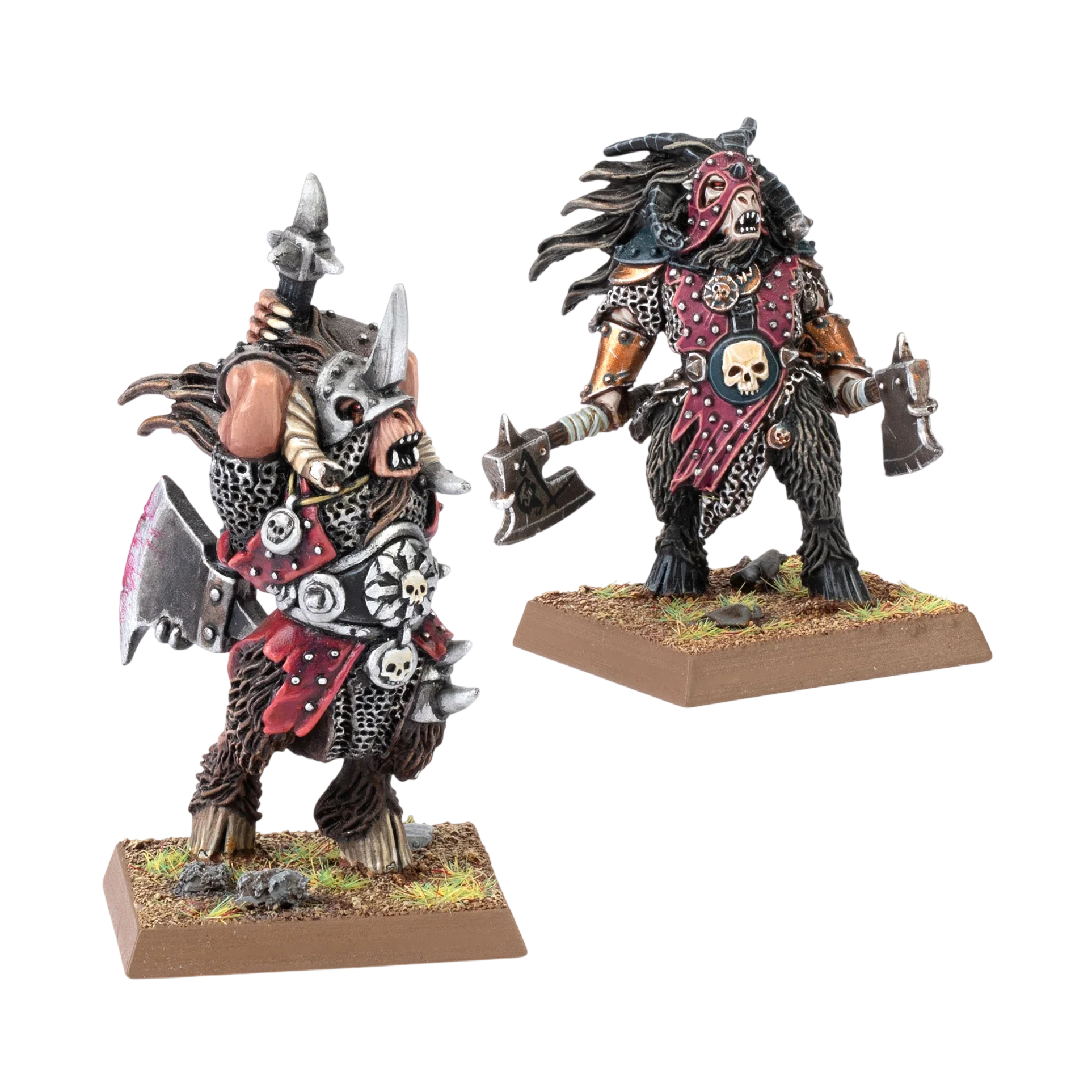 Classic Beastmen Chieftains (Custom Painted) (Assembled) from Warhammer: The Old World