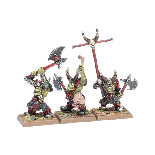 Classic Black Orc Command (Custom Painted) (Assembled)