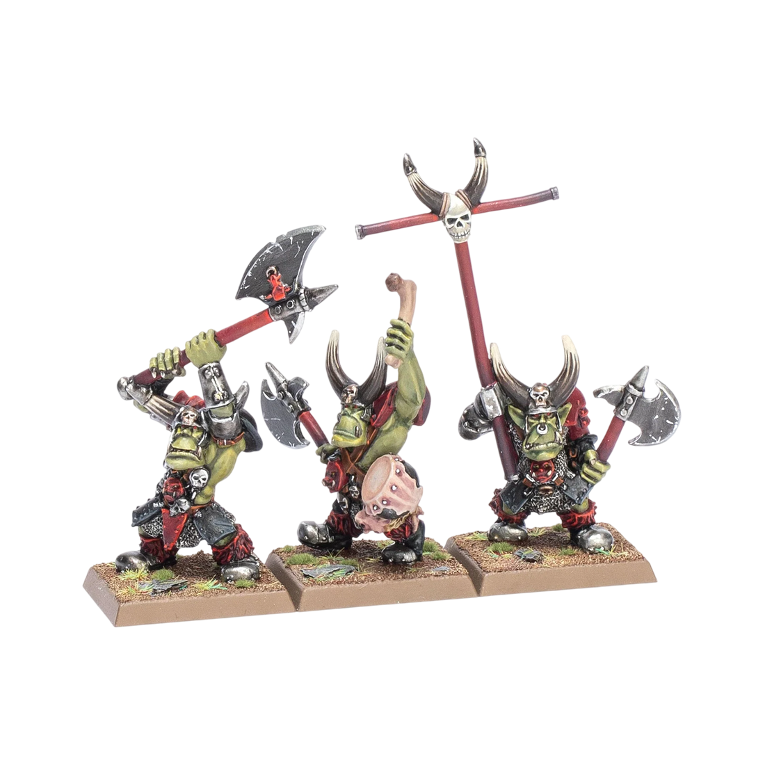 Classic Black Orc Command (Unpainted) (Assembled)