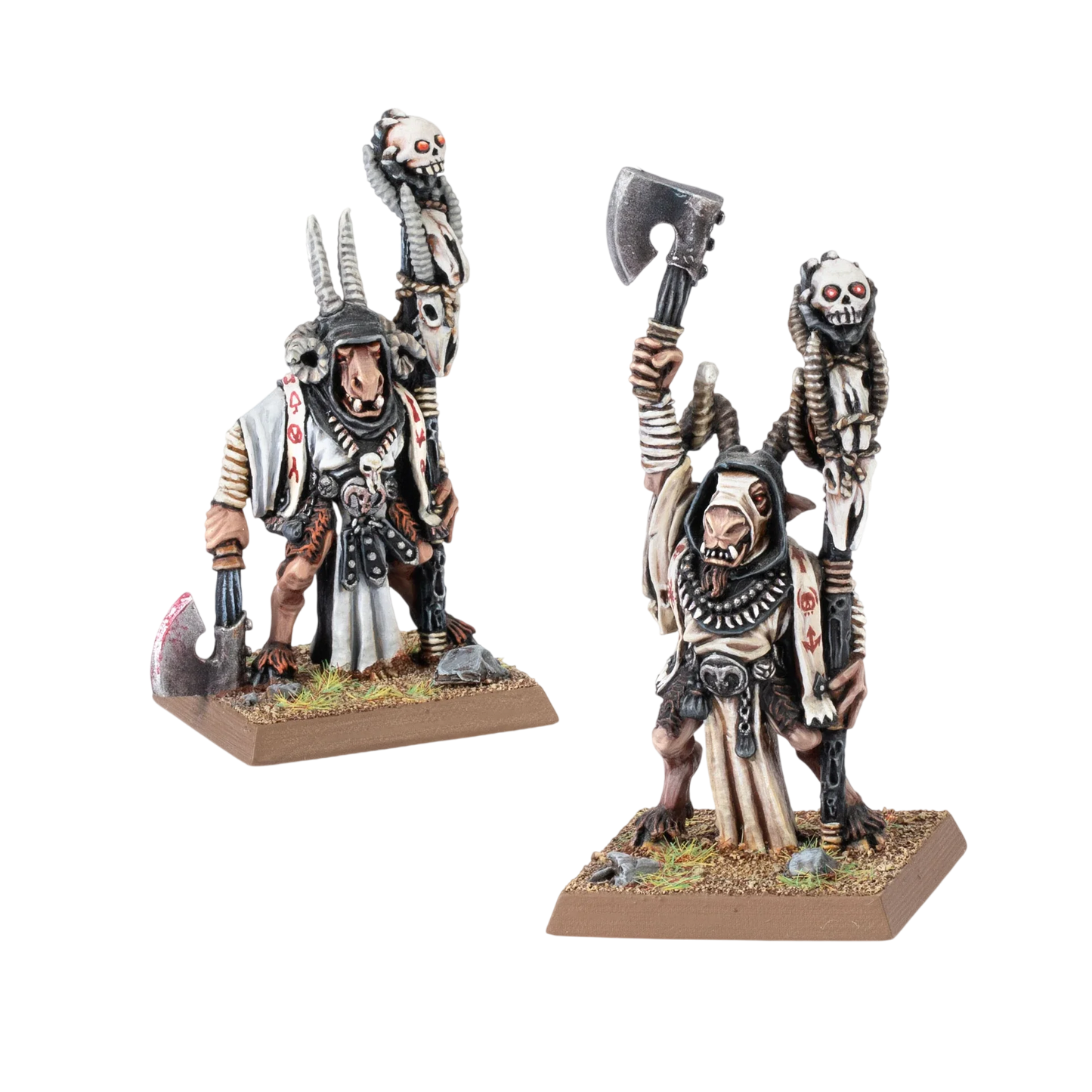 Classic Bray-Shamans (Custom Painted) (Assembled) from Warhammer: The Old World