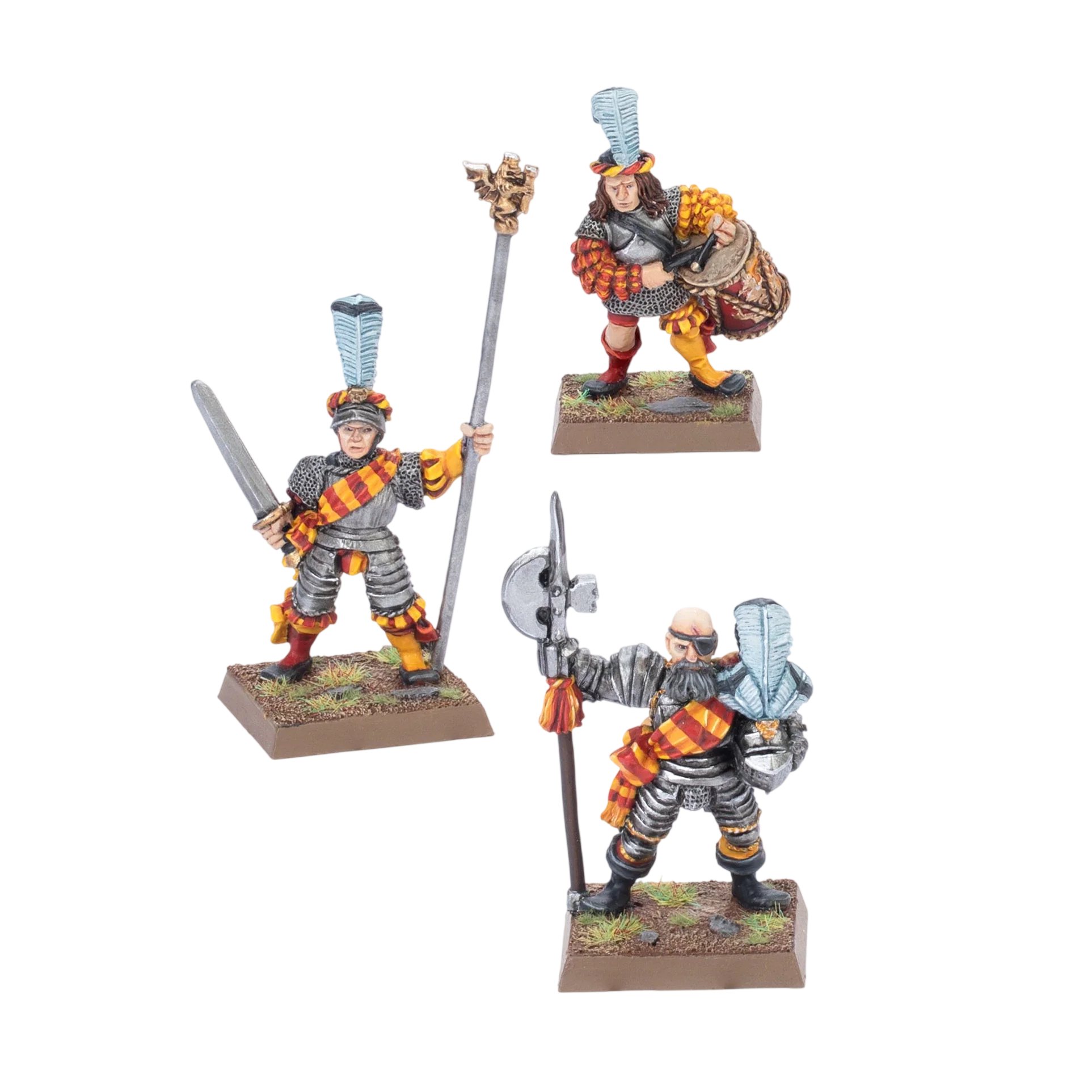 Classic Empire State Troop Command with Halberd (Custom Painted) (Assembled) from Warhammer: The Old World