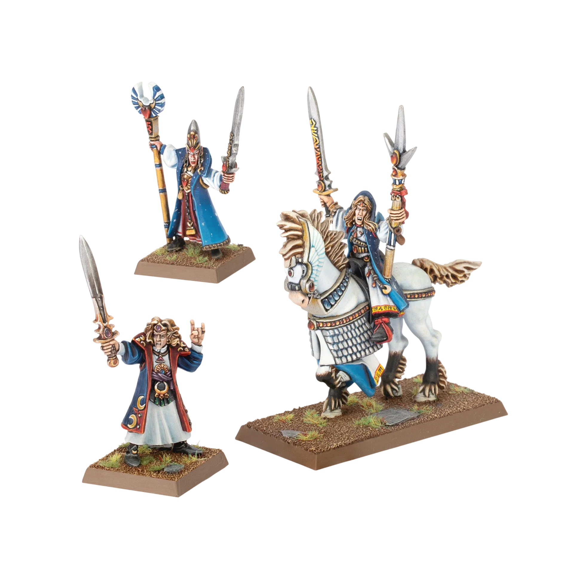 Classic High Elf Mages (Custom Painted) (Assembled) from Warhammer: The Old World