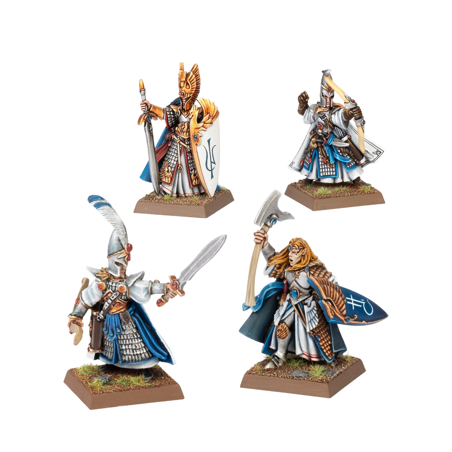 Classic High Elf Nobles (Custom Painted) (Assembled) from Warhammer: The Old World