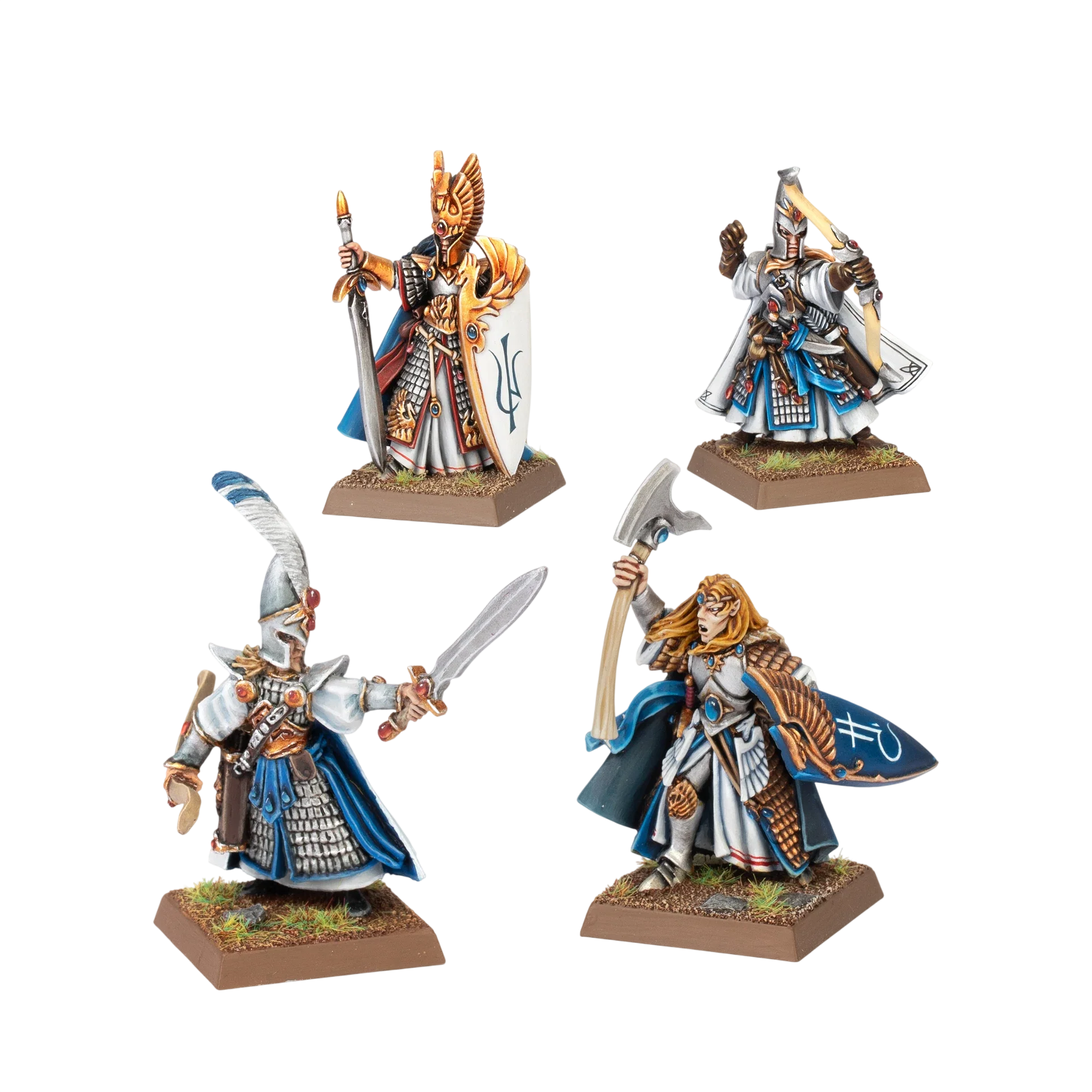 Classic High Elf Nobles (Custom Painted) (Assembled) from Warhammer: The Old World