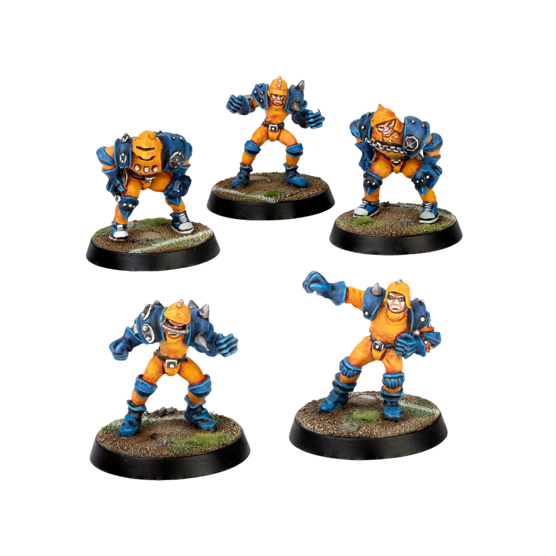 Classic Human Linemen & Blockers (Custom Painted) (Assembled)