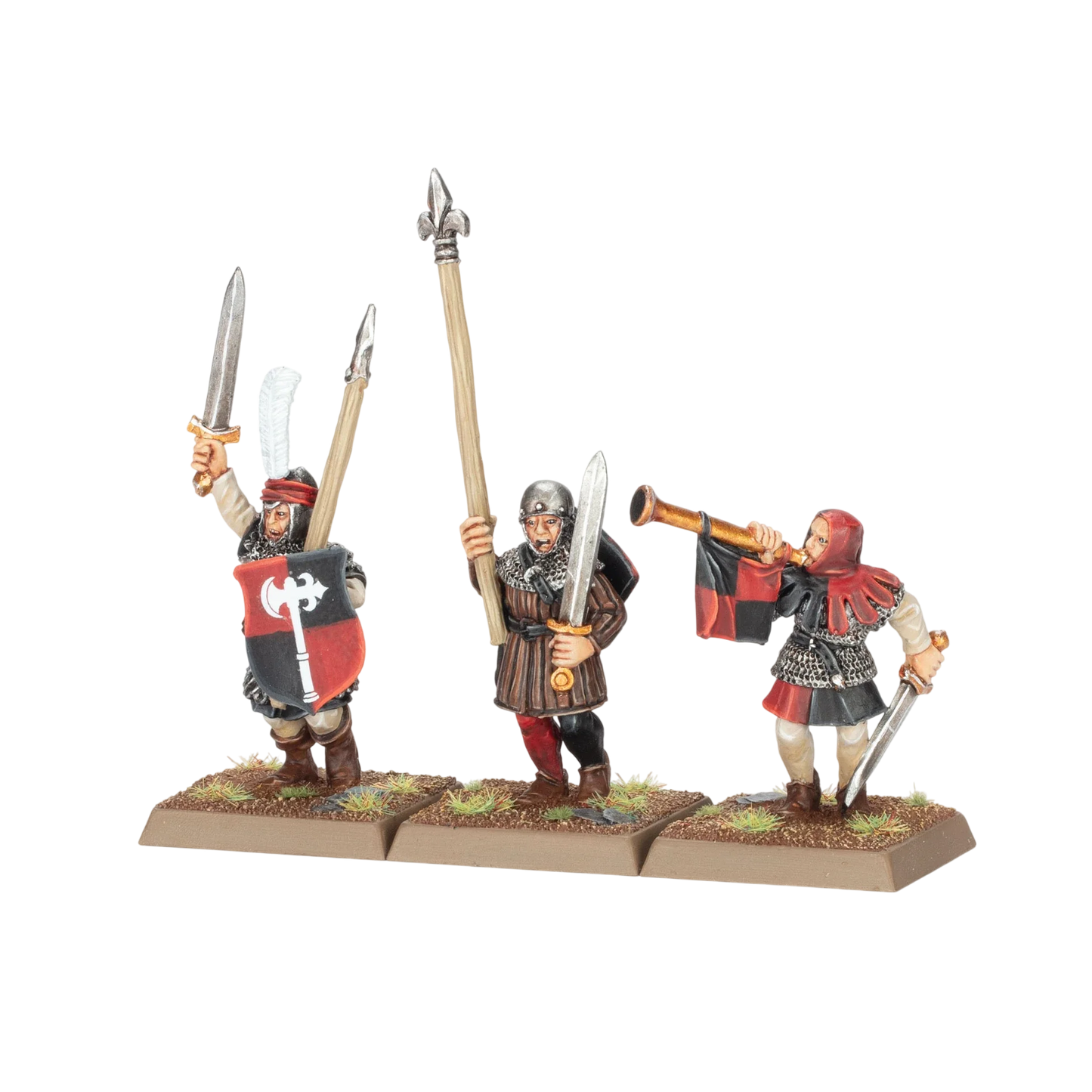 Classic Men-at-Arms with Spears (Unpainted) (Assembled) from Warhammer: The Old World