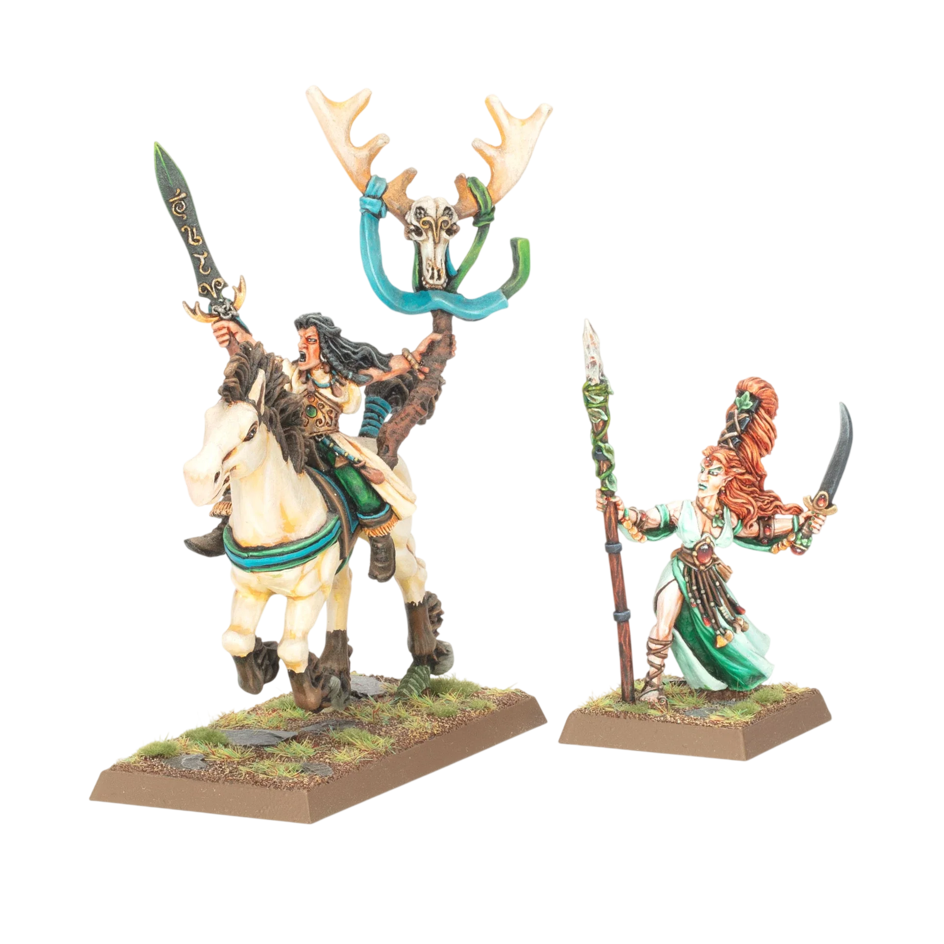 Classic Wood Elf Mages (Unpainted) (Assembled) from Warhammer: The Old World