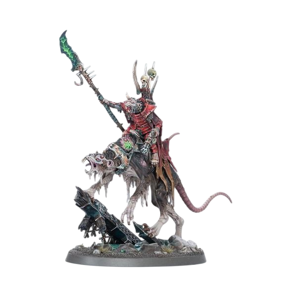 Clawlord on Gnaw-Beast (Unpainted) (Assembled)