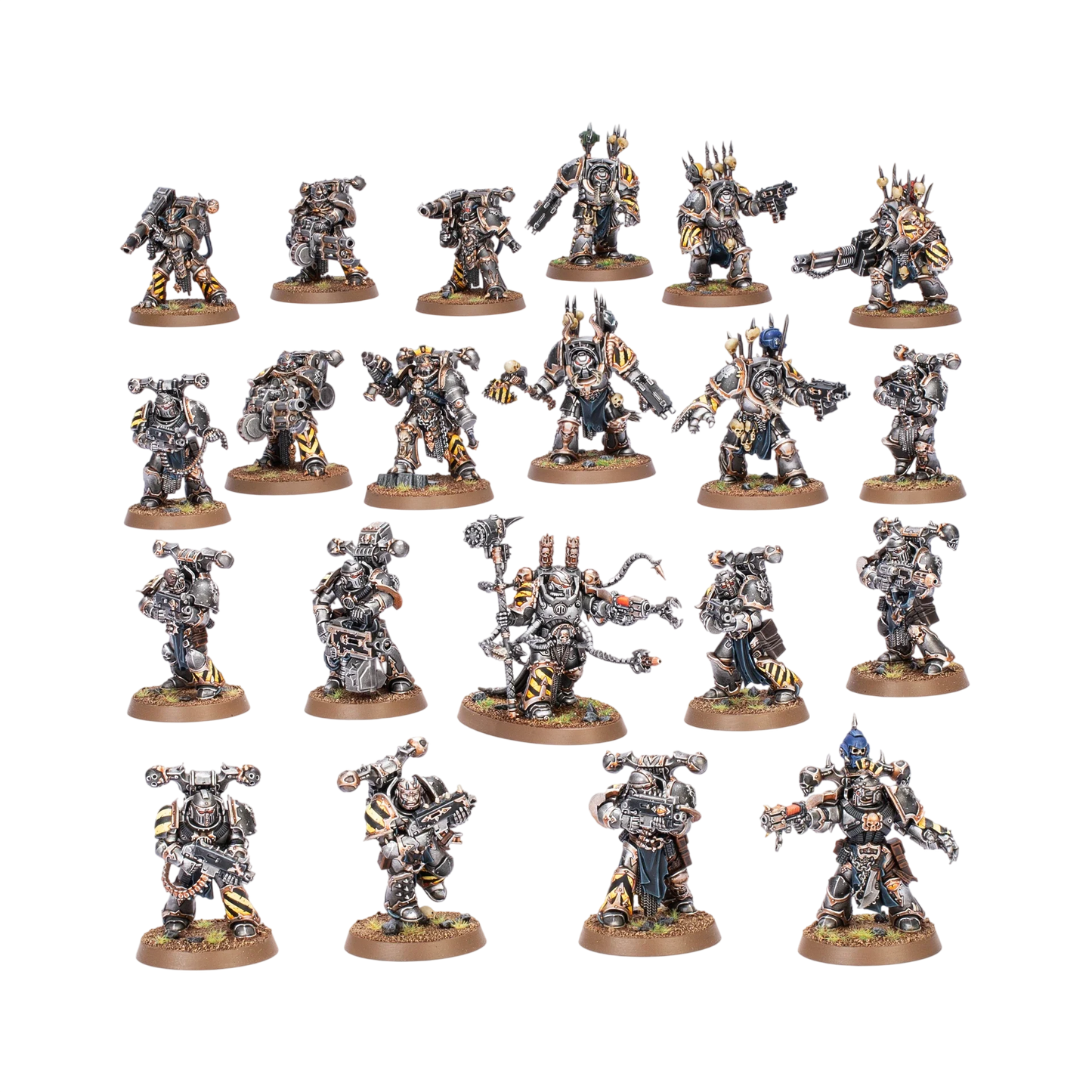 Combat Patrol: Chaos Space Marines - Iron Warriors (Custom Painted) (Assembled)