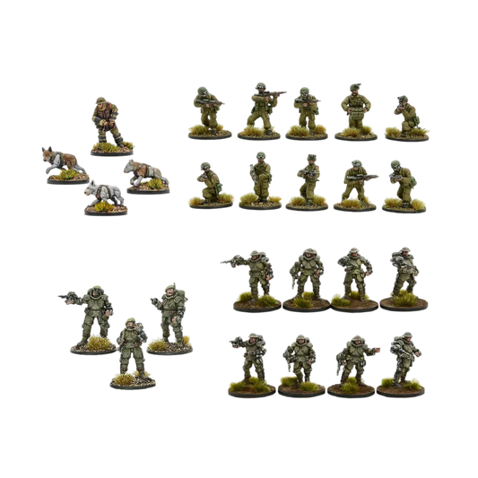 Commonwealth Assault Platoon (Unpainted) (Assembled)