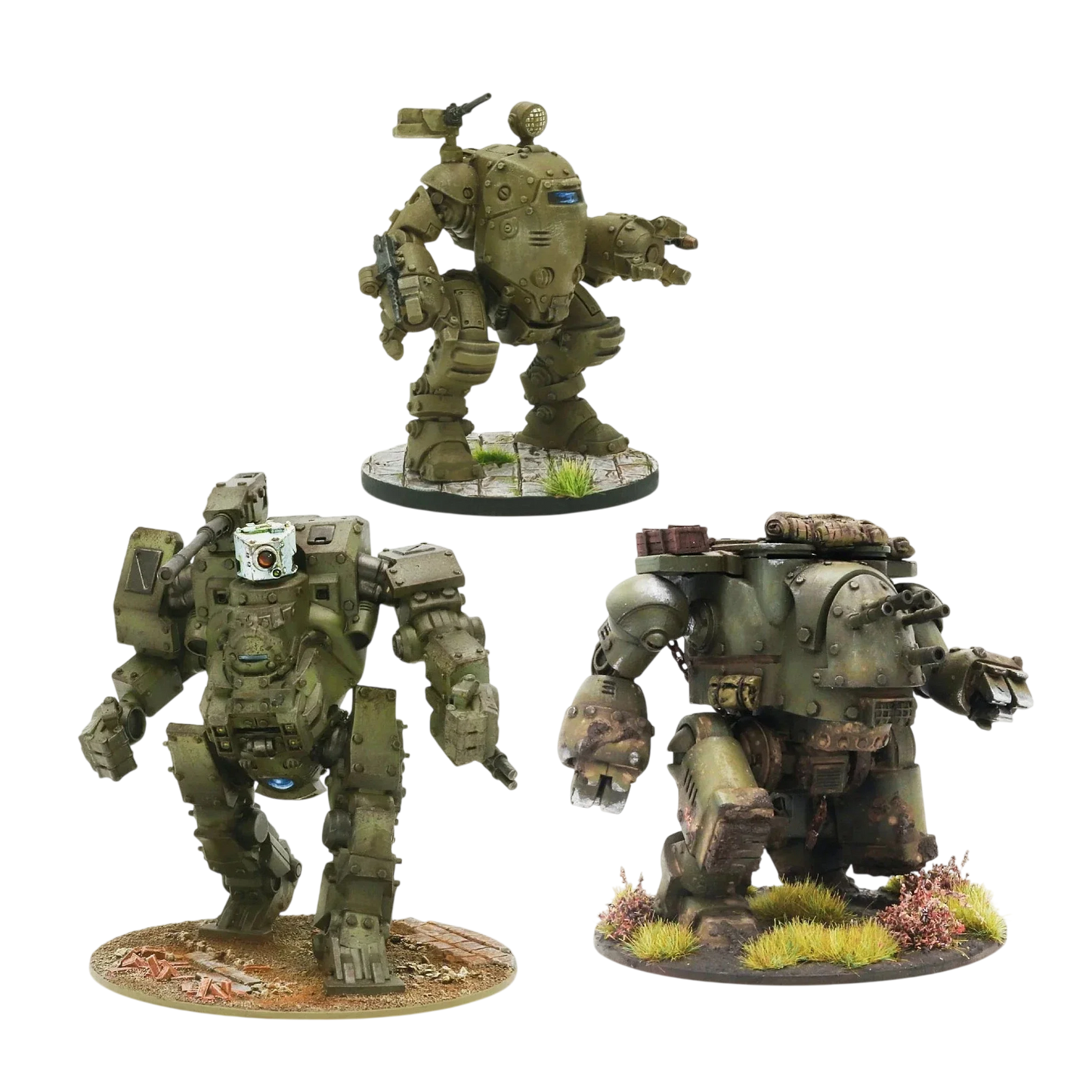 Commonwealth Walker Platoon (Custom Painted) (Assembled)